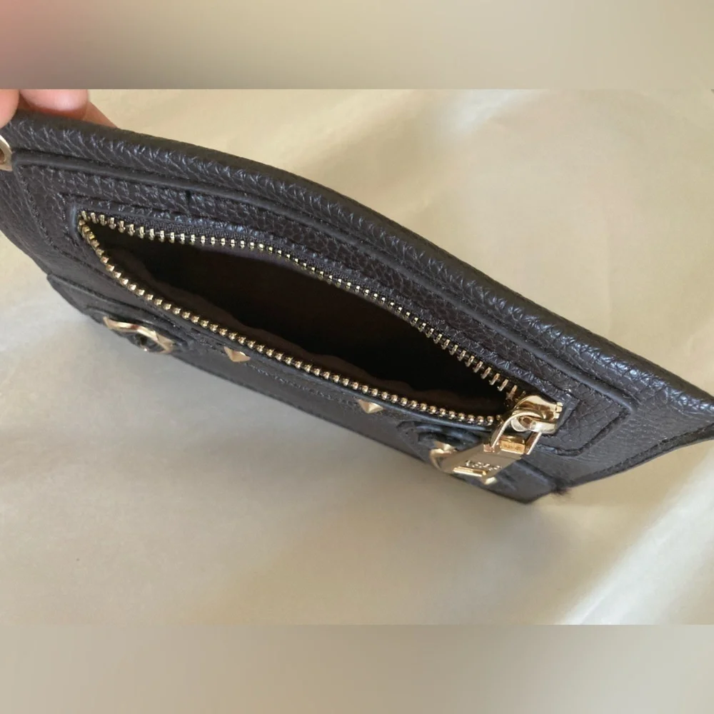 Bcbg Paris pebble leather wristlet clutch